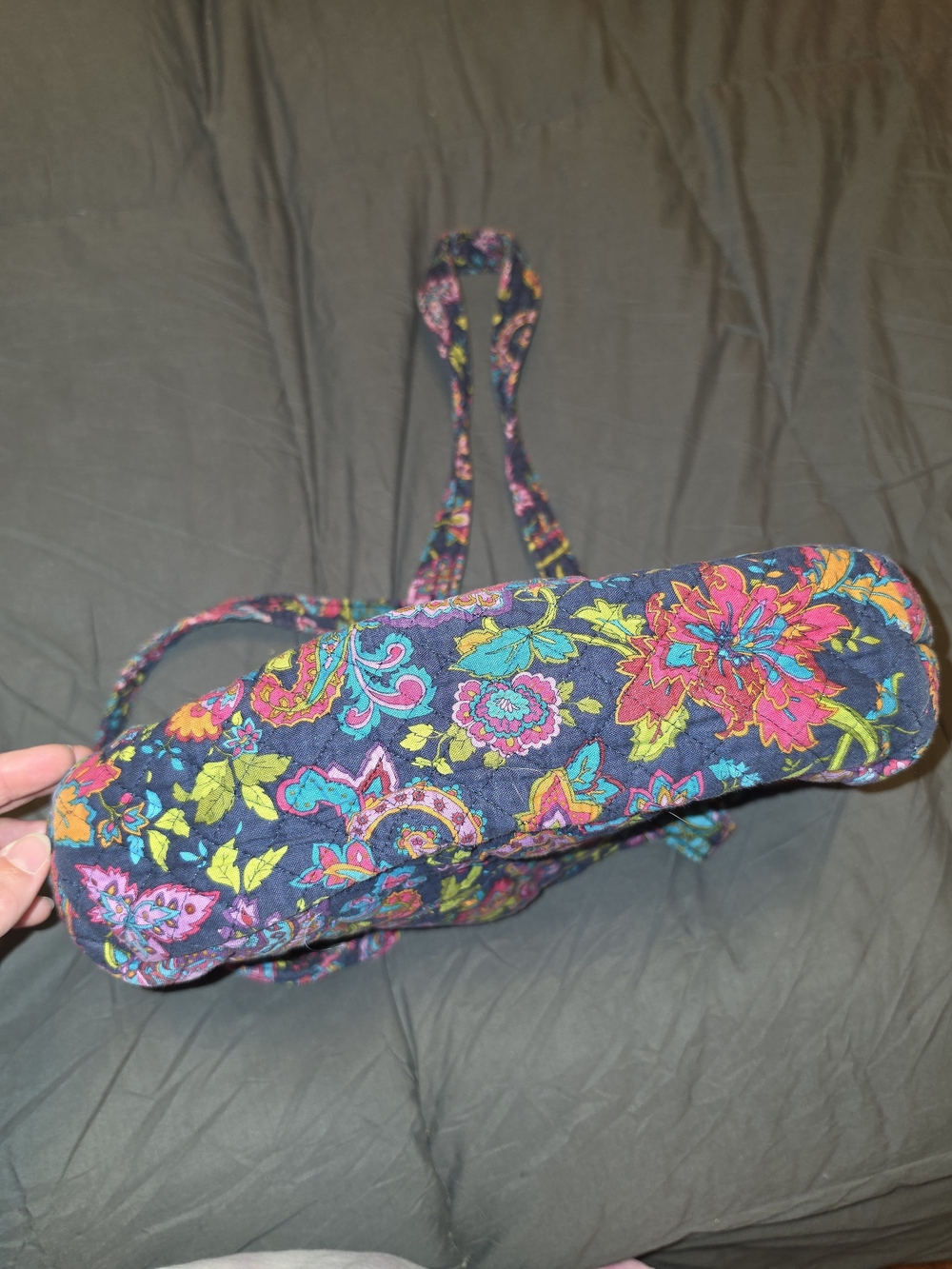 Floral Quilted Stephanie Dawn Tote Bag - French Quarter Pattern - Picture 5 of 10